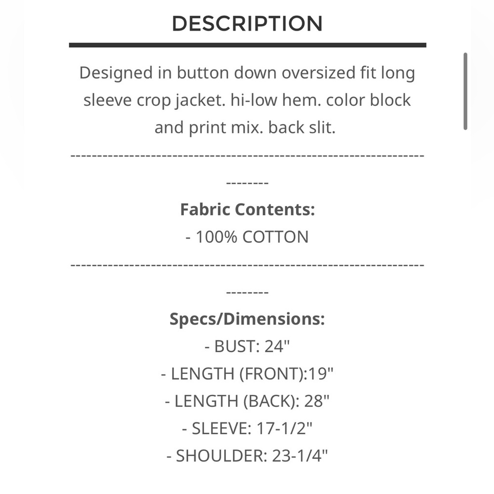 Pol Orange And Cream Patchwork Jacket - image 3